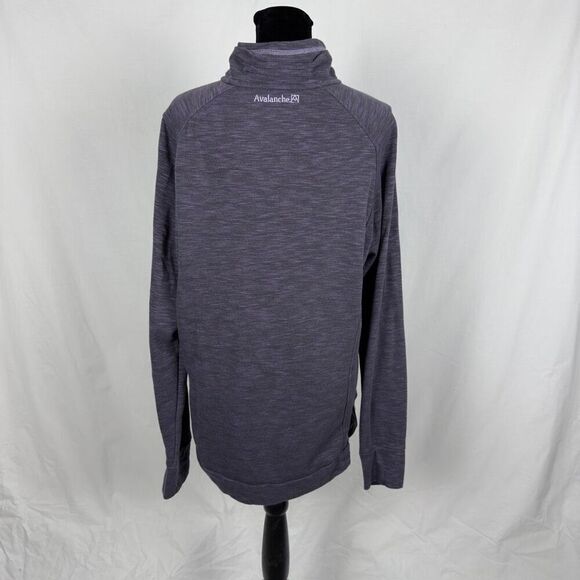 Avalanche Purple Snap Neck Pullover Sweatshirt - Women’s XL - Picture 4 of 9